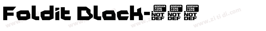Foldit Black字体转换